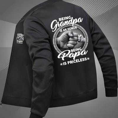 TEMU Men's Large Size Casual Fashion Printed Pocket Jacket Image