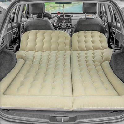 TEMU Beige Inflatable Suv Air Mattress With Storage Bag & Pillows - Extra Large, Quick-inflating, Foldable, And For Camping, Travel, And , Inflatable Mattress Image