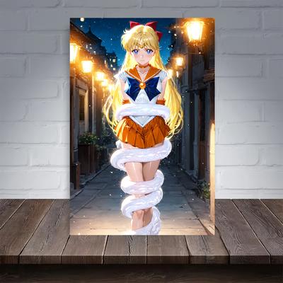 TEMU 1pc Anime Canvas Wall Art, 12x18inch Decorative Poster, Art Deco Print For Bedroom, Office, Living Room, Cafe Decor Image