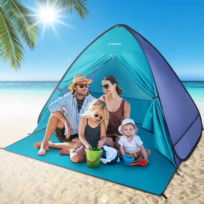 TOMSHOO Automatic Instant Pop Up Beach Tent Lightweight Outdoor Beach Shade Sun Shelter Tent Canopy Cabana with Carry Bag 2024
