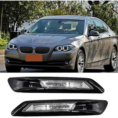 Für BMW 5er F10 F11 F18 2010-2017 Blinkerleuchte, Seitenmarkierungsleuchte vorne, hellschwarz,