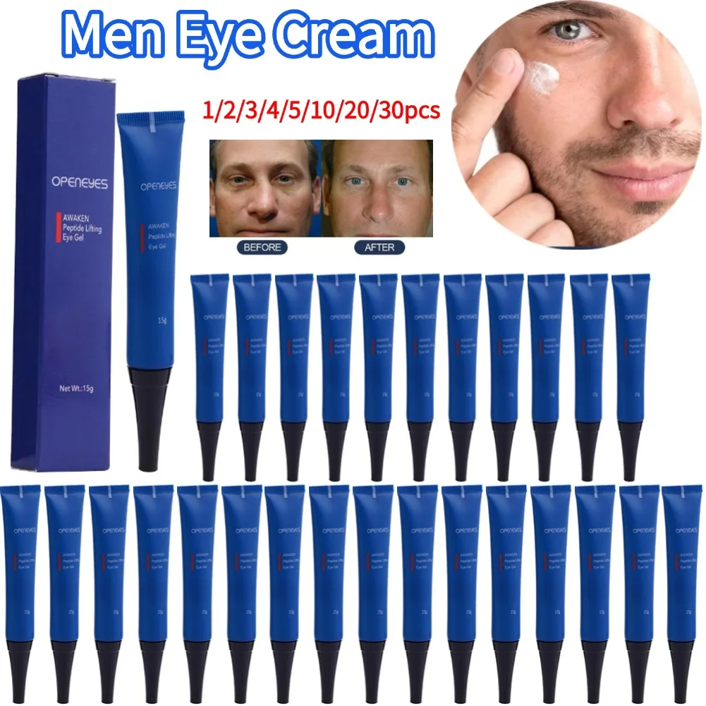 15g Openeyes Awaken Peptide Lifting Eye Gel Männer Augencreme Feuchtigkeitsspendende Augencreme Verblassen Augenringe Schwellungen Augenpflege Image