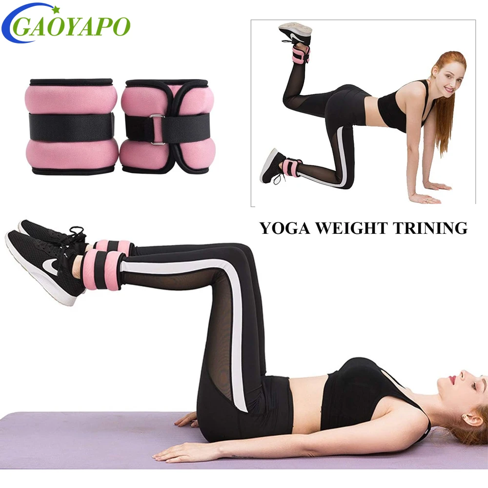 1 Paar verstellbare Knöchel- und Handgelenkgewichte (0,5 kg/1 kg) – Neopren-Beinarmgewichte für Damen, Herren, Krafttraining zum Laufen, Yoga