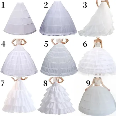Braut Hochzeit Petticoat Unterrock Ballkleid Krinoline Slip Unterrock Bridae Ballkleid Petticoats Image