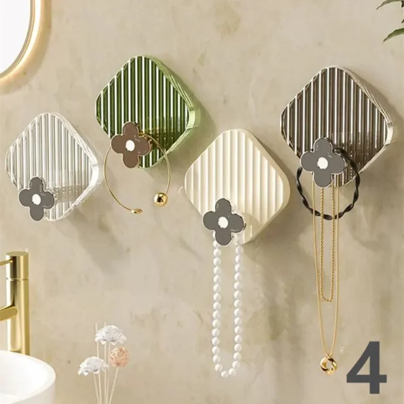 4 Stück selbstklebende, robuste Wandhaken, Edelstahlhaken für Handtuch, Kleiderhaken, Wandhalterung – Badezimmer- und Schlafzimmerregale