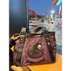 Sanrio Hello Kitty Vintage Patchwork Lila Achseltasche Subkultur Y2K Sweet Spicy Girl Handtasche