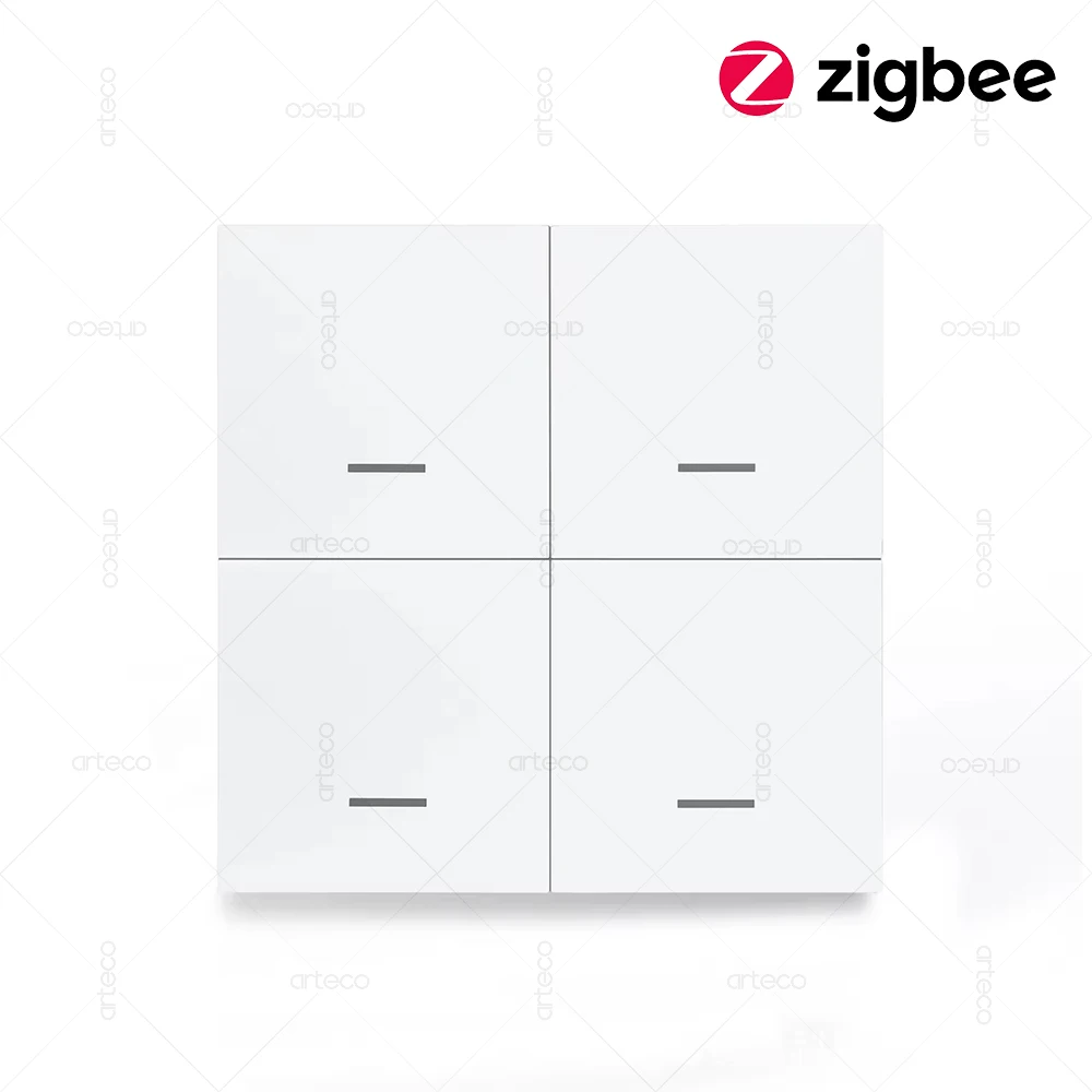 Tuya Smart ZigBee Szenenschalter Drahtloser 12-Szenarioschalter Druckknopf Intelligente Hausautomationsschalter für Tuya-Geräte Image