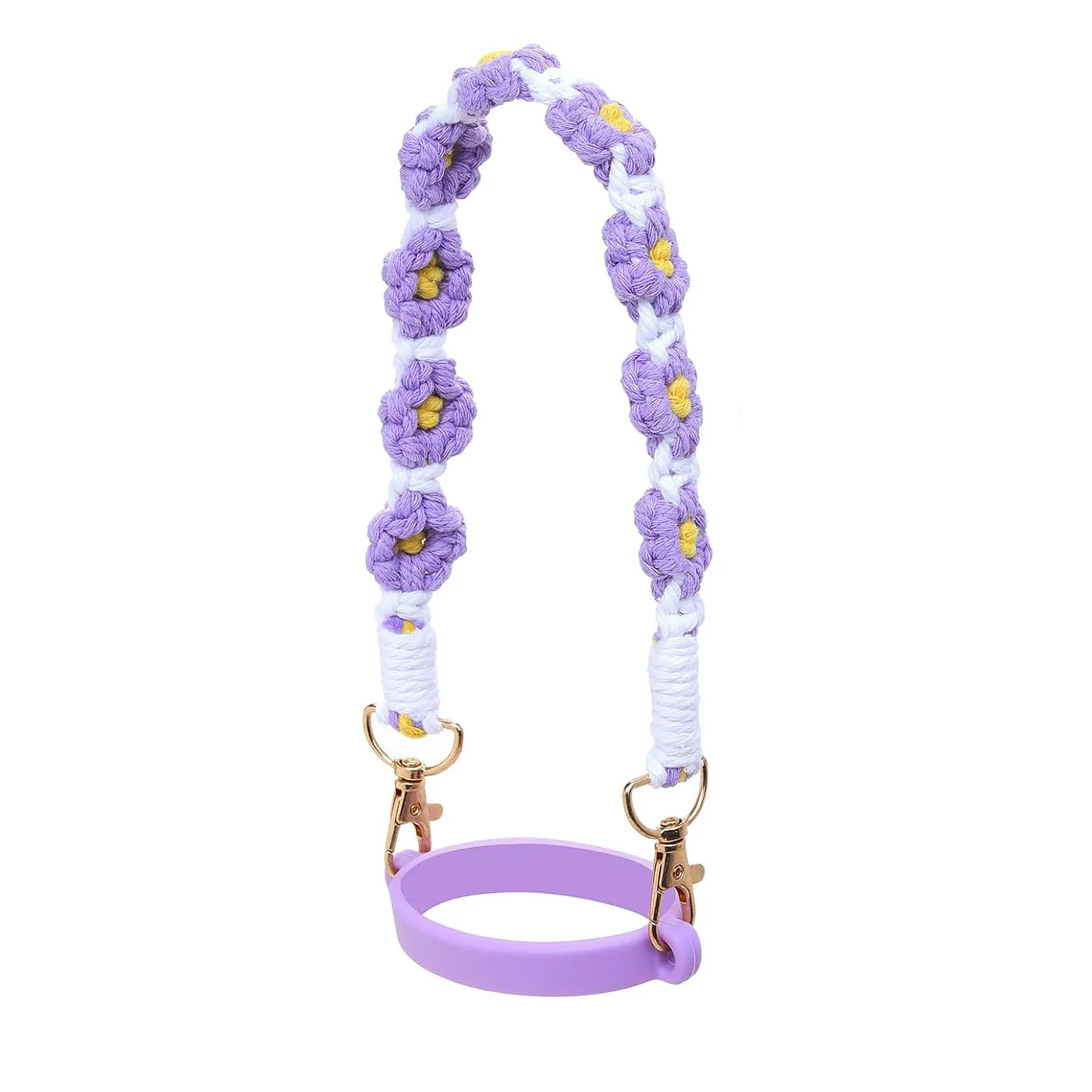 Wasserflaschengriff mit Riemen für Owala Stanley Cup Hydroflasche, Wasserflaschengriff, passend für die meisten 12-40-Unzen-Wasserflaschen Image