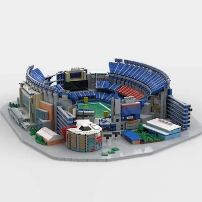 NEUE 8368PCS Stadt Heißer Verkauf Street View Moc Modulare New England Fußball Stadion modell DIY Image