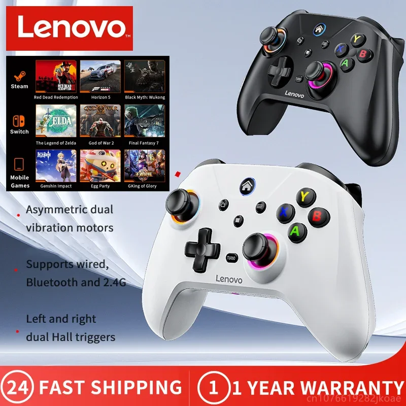 Lenovo S02 Bluetooth Wireless Controller kompatibel mit Nintendo Switch / Switch Oled Android Gamepad USB PC Joystick Controle Image