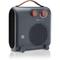 Crux Dual Grey, Stufa Elettrica Basso Consumo, 2000 w, 3 Livelli di Potenza, Termostato Regolabile,