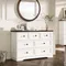 Farmhouse 7 Drawers Dresser for Bedroom with Charging Station, Wide 7 Chest of Drawers, White Wood