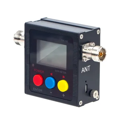 N84R SW-102 Meter 125-520 Mhz Digital VHF/UHF Power SWR Meter SW102 for Two Way Radio US Plug