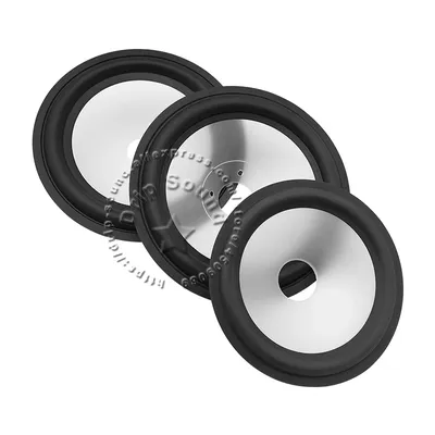 2pcs 5"/6.5" Inch Speaker Rubber Edge Drup PP Cone Basin Vibrating Diaphragm Woofer Repair