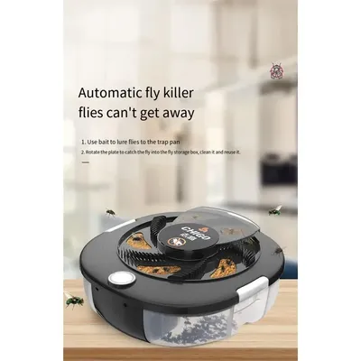 Upgraded Fly Trap USB/Rechargeable Electric Fly Trap Safety Insect Fly Trap Garden Indoor Outdoor Pest Catching Tool