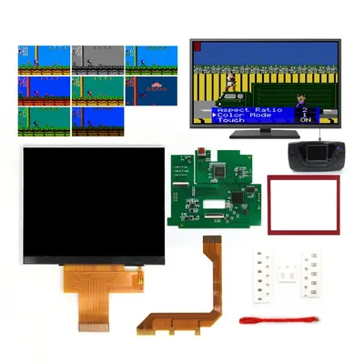 2023 HD 3.5 Inch 720P HDMI-Compatible 640x480 Retro Pixel Hight Light IPS LCD Kit For SEGA Game Gear