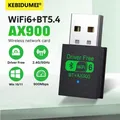 WiFi 6 AX900 Bluetooth 5.4 WiFi Adattatore USB Scheda di rete wireless 2.4G e 5GHz Ricevitore Wlan Ricevitore di segnale per PC/Laptop Win10/11