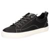Sneaker MUSTANG SHOES, Damen, Gr. 39, schwarz, Lederimitat, klassisch, Schuhe, Freizeitschuh, Halbschuh, zum schlupfen mit Gummizug