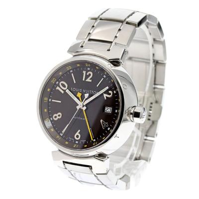 Louis Vuitton Accessories | Louis Vuitton Tambour Q1131 Gmt Date Brown Dial Automatic Men's Watch_842947 | Color: Brown/Red | Size: Os