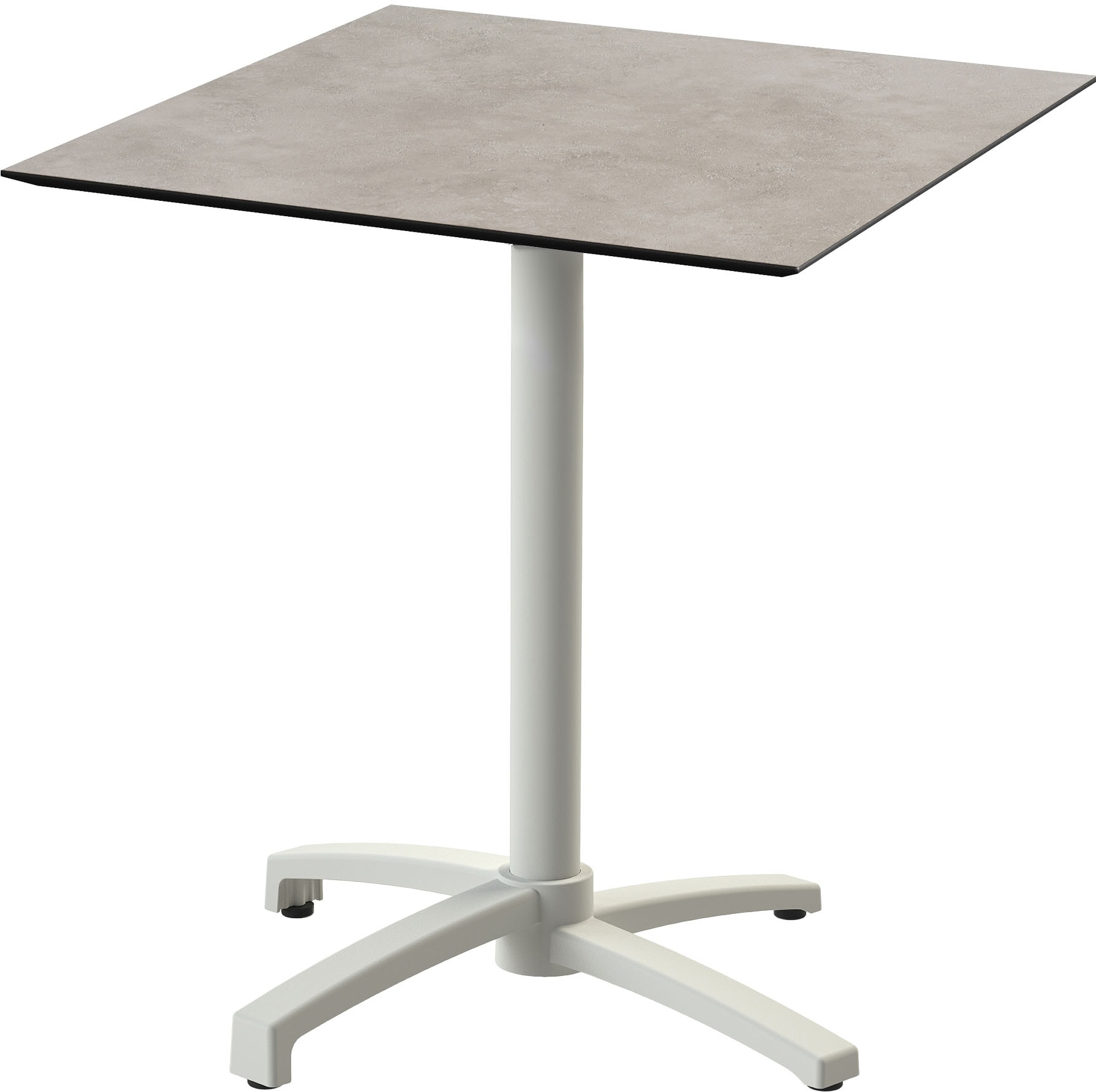 Klapptisch ESSENTIALS "X cross", beige (sand, moonstone, sandfarben), B:70cm H:74cm T:70cm, Aluminium/HPL Tischplatte, Tische, in verschiedenen Ausführungen