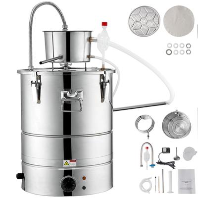 Alcohol Still, Water Alcohol Distiller, Home Distillery Kit include Stainless Steel Tube & Pump & One-way Exhaust Valve