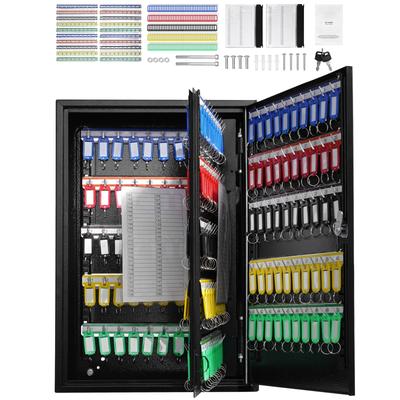 Key Cabinet Key Lock Box with Adjustable Racks for School, Office, Hotel