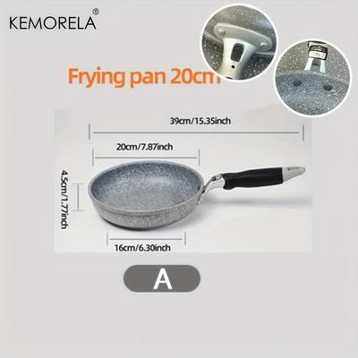 TEMU Kemorela Stone Frying Pan 28/26/24/20cm Wok Cauldron Induction Cooker Pans Pancake Egg Gas Stove Home Image