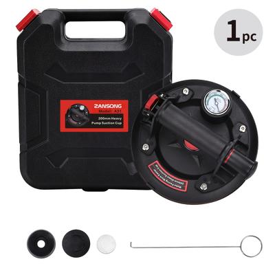 TEMU 3 Layer Rubber 8-inch Glass And Ceramic Tile Vacuum Suction Cup, Suitable For Lifting Windows, Marble, Granite, And Car Windshields, Displaying Pressure Sealed Dial, In 1/2 Packs For You From. Image