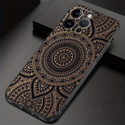TEMU Flower Mandala Case For Pro Max 15 Plus 13 Pro 12 Mini 16 15 14 11 7 8 X/ Max Xr Cover Shell Image