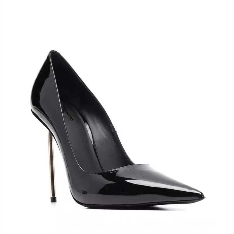 2025Summer New Sexy Pointed Slip-on High Heels Daily Casual Comfortable Office Low-top Shoes Brand Designer Women Stiletto Heels