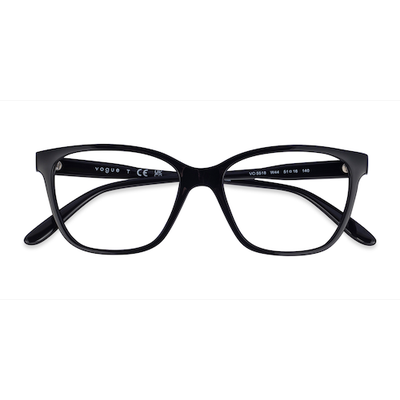 Female s square Black Plastic Prescription eyeglasses - Eyebuydirect s Vogue Eyewear VO5518