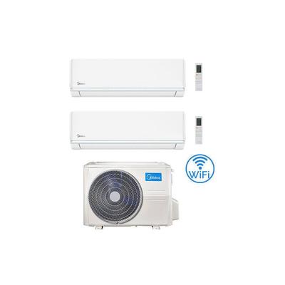 Midea Evolution R32 WiFi Dual Split Klimaanlage 9000 + 12000 BTU mit EU. M2OH-14HFN8-Q INVERTER