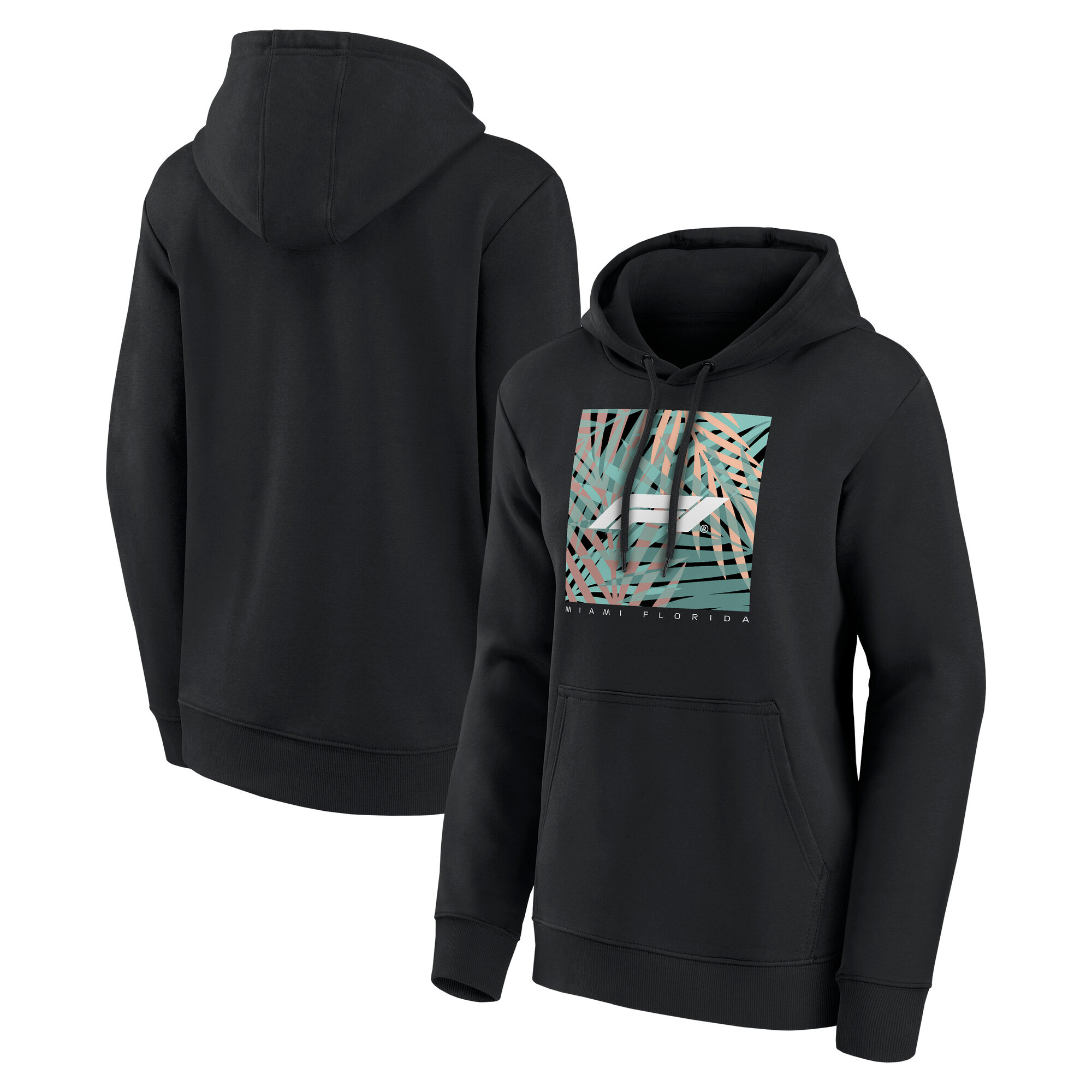 Formel 1 Miami Hometown Grafik Hoodie – Schwarz – Damen Image