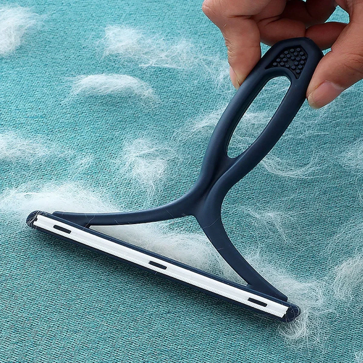 1pc-Pet Haarentferner Lint Remover Clean Tool Rasierer Tragbare Silikon Doppelseitige Teppich Schaber Reiniger Stoff Rasierer pinsel Image