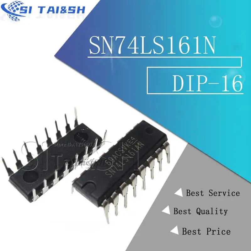 10 Stück SN74LS161N DIP16 74LS161 DIP16 SN74LS161AN DIP HD74LS161AP DIP-16 Image