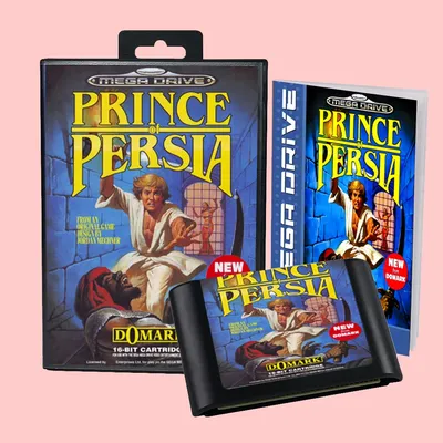 Prince Of Persia EUR Version Spielkartenbox-Handbuch für 16-Bit-Sega MD MegaDrive Genesis-Konsolen