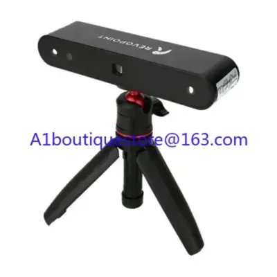 Revopoint POP 2, hochpräziser 0,05 mm Hand-3D-Scanner für 3D-Drucker, Handstabilisator, Powerbank-Griff, Plattenspieler