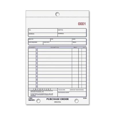 Rediform 2-Part Carbonless Purchase Order Book - 50 Sheet(S) - 2 Partcarbonless Copy - 5.50