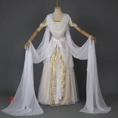 Dunhuang Apsaras Hanfu Han Elemente Sexy Fee Tanz Durchführen Vollen Satz Cos Cosplay Halloween Image