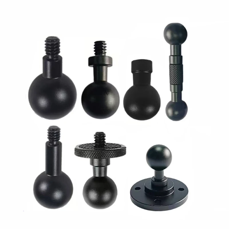 13 mm/15 mm/17 mm Kugelkopf-Adapter-Clip-Halterung für Gopro Action-Kamera, 17 mm Konverter auf 1/4 Schraubenkopf für Kameraständer-Zubehör Image
