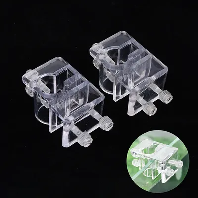 Aquarium Water Inlet Outlet Pipe Fixing Clip Fixture Clamp For Fish Tank Feeding Hose Clamps Water