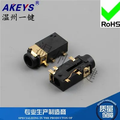 PJ-311 3.5 Headset Interface PJ-342 Single Column Patch 3+3 Gold-Plated Anchor Sound Card Audio