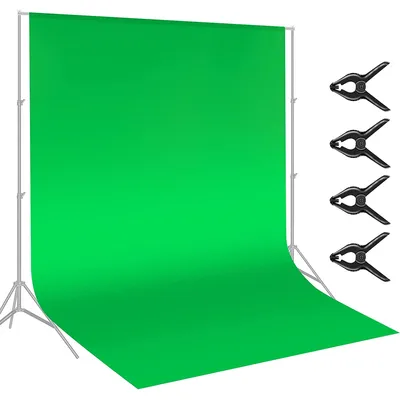 Neewer 10x12 feet/3x3.6 Meters Green Chromakey Fiber Backdrop Background Screen for Photo Video