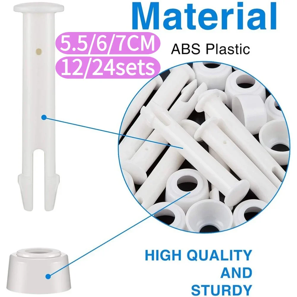 12/24 paquets de broches de Joint de piscine avec joint ABS pour pièces de piscine à cadre métallique rond Intex