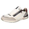 Sneaker MUSTANG SHOES, Herren, Gr. 44, grau (sanftes weiß, grau), Lederimitat, kontrastfarbene Details, sportlich, Schuhe, mit Außenreißverschluss, Freizeitschuh, Halbschuh, Schnürschuh