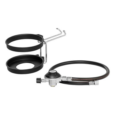 Gaskartuschenhalter ENDERS "Kartuschenhalter-Set für Urban II & Explorer II", schwarz, B:13,5cm H:11cm T:27cm, Edelstahl, Kunststoff, Gerätehalterungen, Halterung für die Nutzung von Gaskartuschen Image