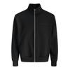 Sweatjacke JACK & JONES "JORGEN SWEAT ZIP HIGH NECK SS25", Herren, Gr. XL, schwarz, angeraute Sweatware, Obermaterial: 77% Baumwolle, 19% Polyester, 4% Elasthan, unifarben, modisch, relaxed fit normal, Rundhals, Langarm Rippbündchen, Sweatjacken