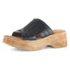 Pantolette GABOR, Damen, Gr. 41, schwarz, Kalbsleder, unifarben, modisch, Schuhe, Keilabsatz, Sommerschuh, Best Fitting für eine komfortable Passform