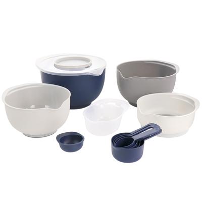 Oster All In One 12 Piece Blue-White Plastic Baking Tool Set