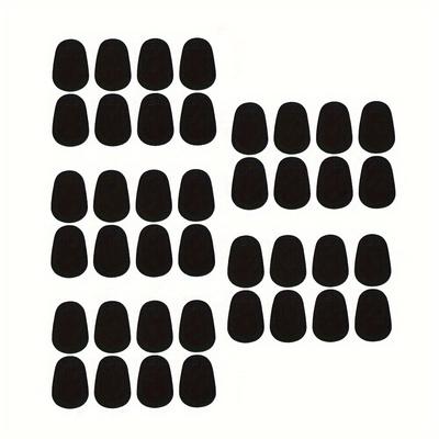 TEMU 40pcs Standard 0.8mm Silicone Saxophone Mouth Pads, Suitable For / Saxophone/ Clarinet, Saxophone Mouth Pads Image
